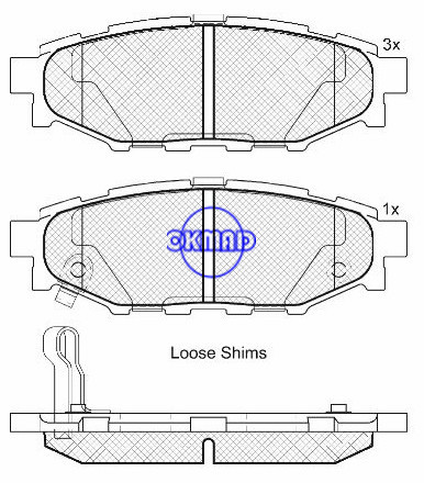 SUBARU LEGACY IV OUTBACK IMPREZA FORESTER LEGACY V FMSI:8218-D1114 OEM:26696-AG010 WVA:24271, F1114